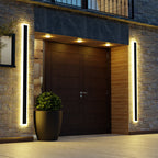Arctica Linear Outdoor Wall Light With Clear Acrylic Pane