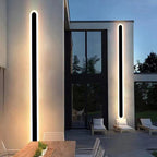 Virell Linear Oval Outdoor Wall Light Weatherproof For Patio Garden Hallways