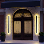 Arctica Linear Outdoor Wall Light With Clear Acrylic Pane