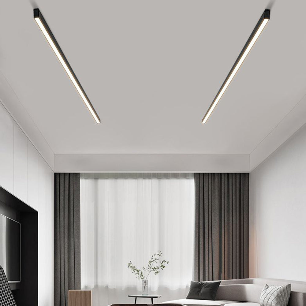 Aether Linear Black Ceiling And Wall Light For Modern Interiors