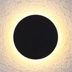 Aeris Outdoor Wall Light Minimalist Round or Square LED in Black and White