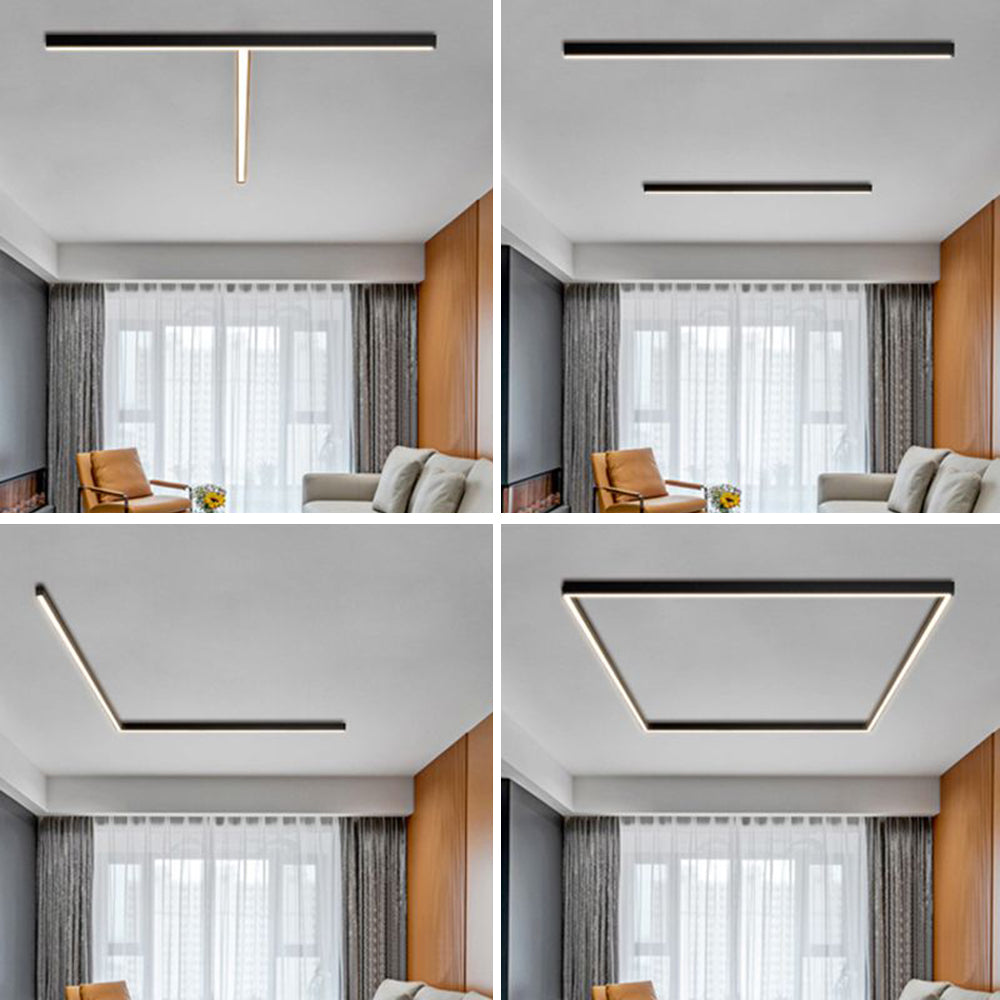 Aether Linear Black Ceiling And Wall Light For Modern Interiors