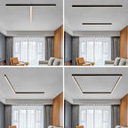 Aether Linear Black Ceiling And Wall Light For Modern Interiors