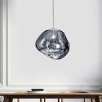 LavaFlow Pendant Lights in Four Colours with Warm Glass Glow