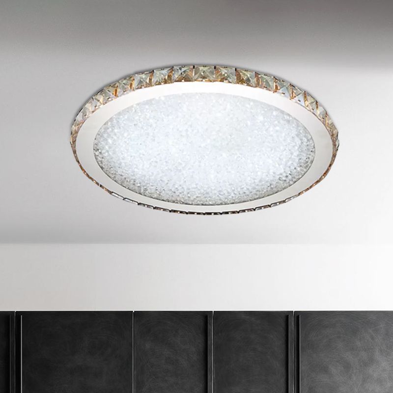 Aurelia Octagonal Crystal Halo Ceiling Light In Gold Or Silver