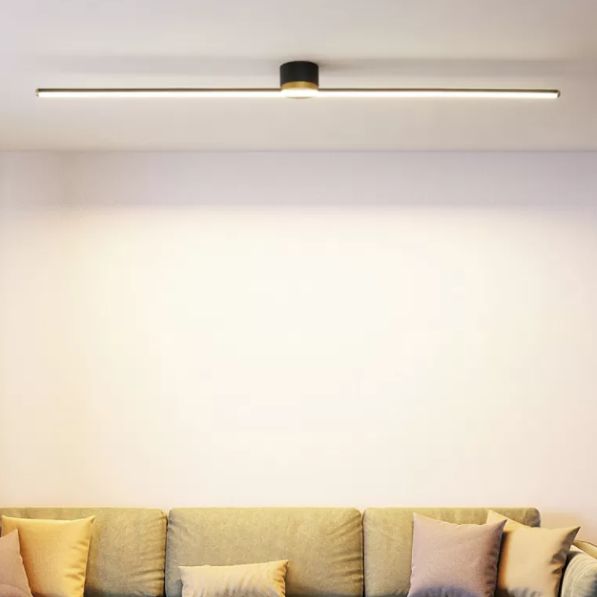 LumaLine Modern Linear Flush Mount Ceiling Light With Integrated LED