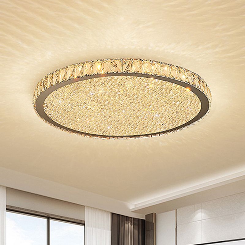 Aurelia Octagonal Crystal Halo Ceiling Light In Gold Or Silver