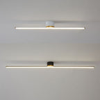 LumaLine Modern Linear Flush Mount Ceiling Light With Integrated LED