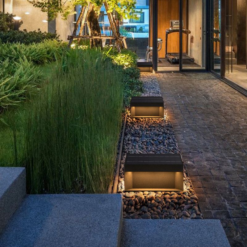 Asterra Solar Outdoor Post Lights With Modern Square Design