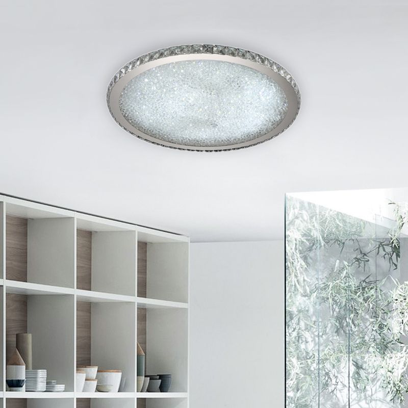 Aurelia Octagonal Crystal Halo Ceiling Light In Gold Or Silver