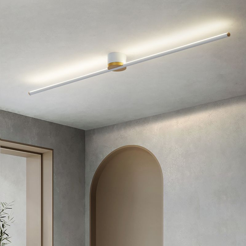 LumaLine Modern Linear Flush Mount Ceiling Light With Integrated LED