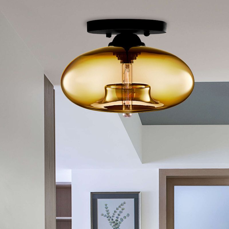 Riverton Globe Flush Mount Ceiling Light For Living Room