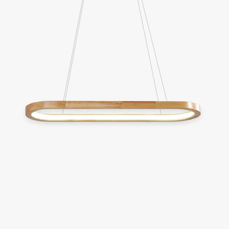 Orion Grove Oval Wood Pendant Light For Dining And Living Rooms