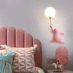 CubGlow Bear Balloon Wall Reading Lamp In White Pink Or Blue