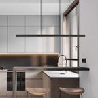 Lorien Modern Linear Metal LED Pendant Light Dimmable in Black Brown