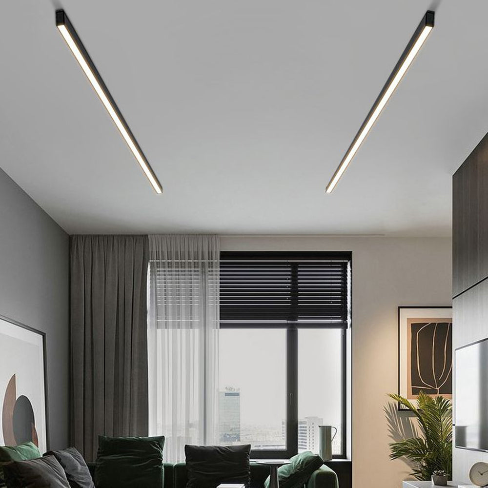 Aether Linear Black Ceiling And Wall Light For Modern Interiors