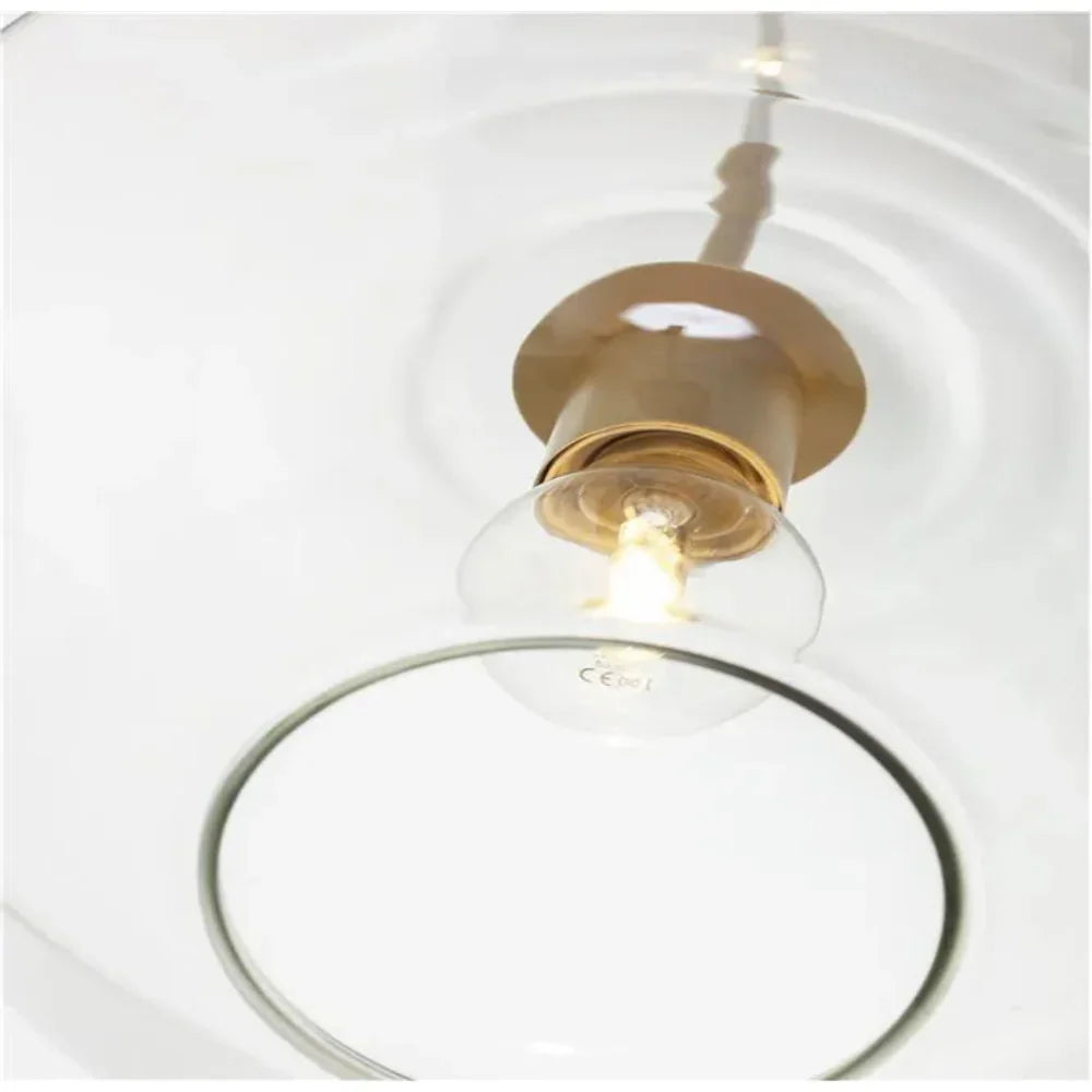 Astra Diamond Glass Pendant Light In Clear Or Amber