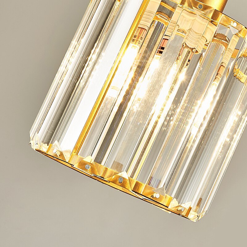 Nyra Cluster Glass Pendant Light In Black And Gold