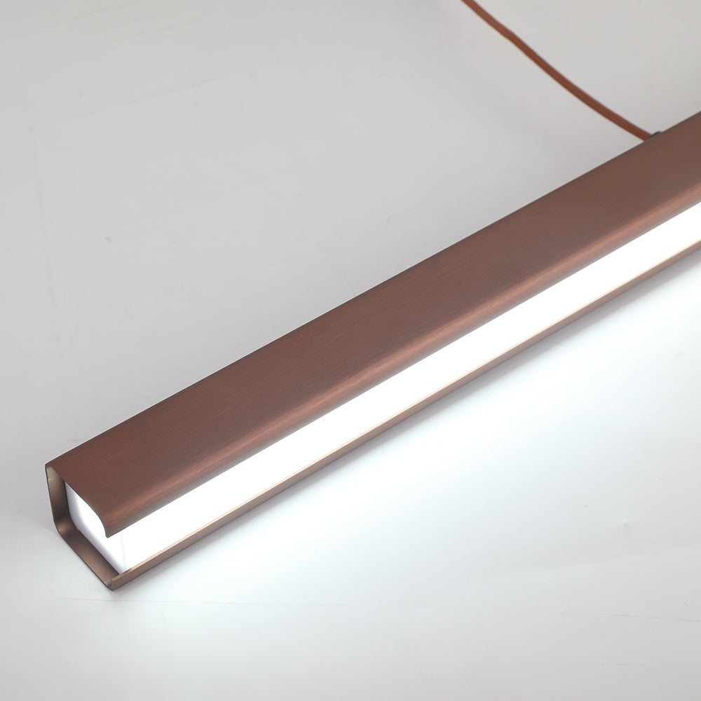 Lorien Modern Linear Metal LED Pendant Light Dimmable in Black Brown