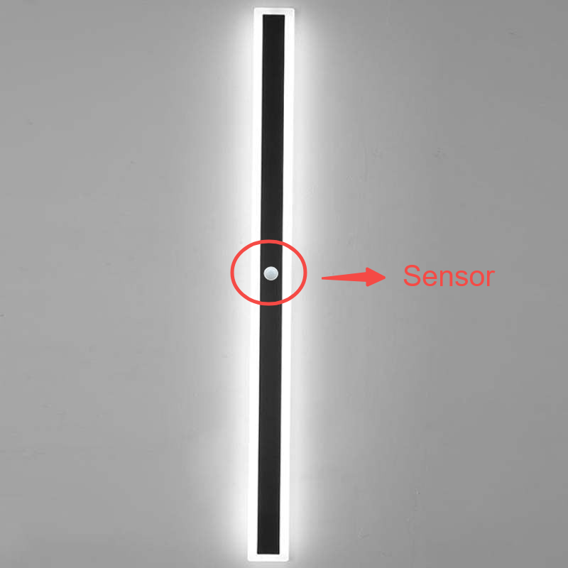 Arctica Linear Outdoor Wall Light With Clear Acrylic Pane