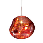 LavaFlow Pendant Lights in Four Colours with Warm Glass Glow
