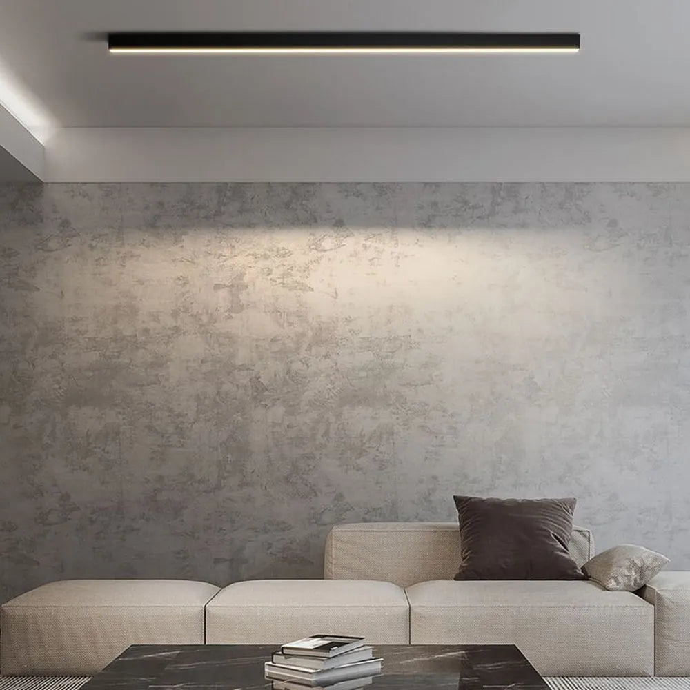 Aether Linear Black Ceiling And Wall Light For Modern Interiors