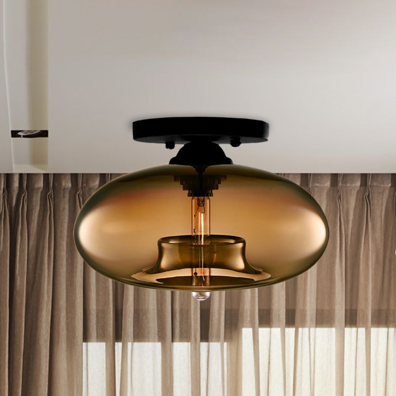 Riverton Globe Flush Mount Ceiling Light For Living Room
