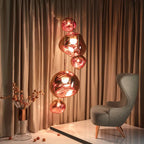 LavaFlow Pendant Lights in Four Colours with Warm Glass Glow