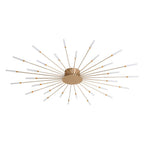 AstraSpire Spiral Flush Mount Ceiling Light In Black And Gold