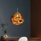 LavaFlow Pendant Lights in Four Colours with Warm Glass Glow
