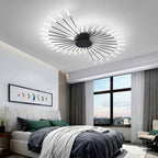 AstraSpire Spiral Flush Mount Ceiling Light In Black And Gold