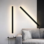 NovaLine Linear LED Outdoor Wall Light In Black With Timeless Design