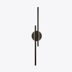 Asterra Nordic Disc and Linear LED Wall Lamp in Black and White