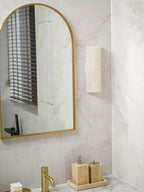 Aurelia Alabaster Wall Light With Integrated LED Indoor Use Only