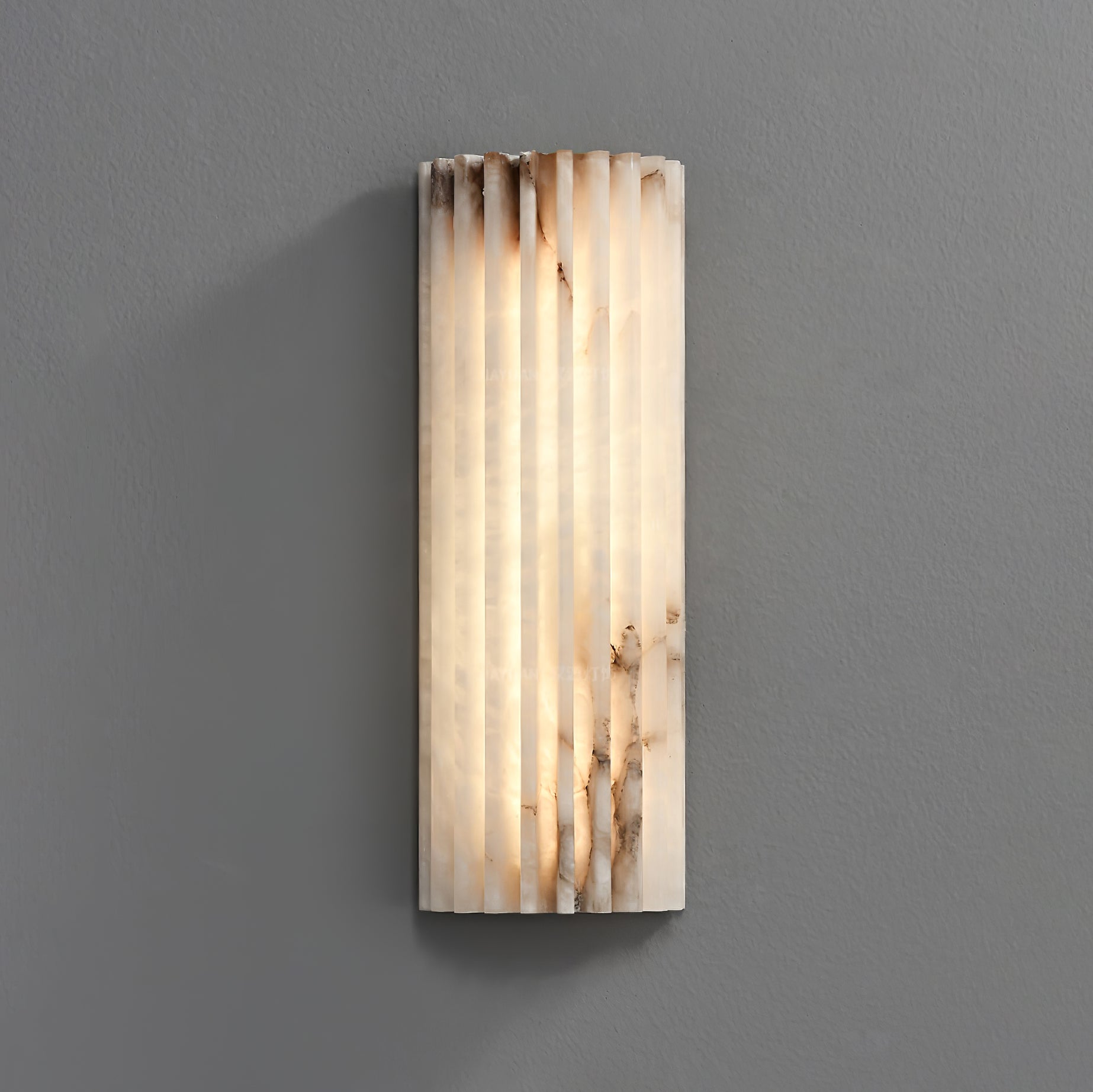 Aurelia Alabaster Wall Light With Integrated LED Indoor Use Only