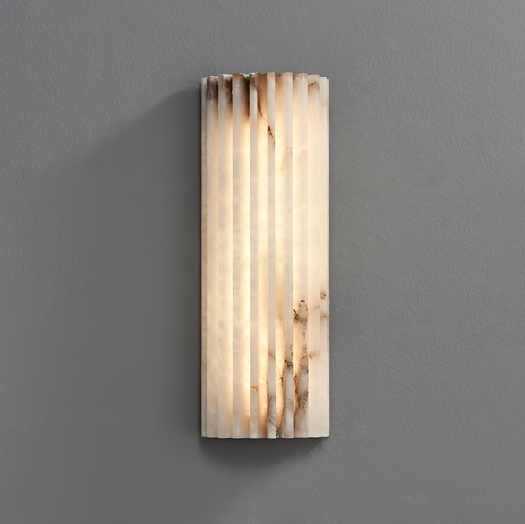 Aurelia Alabaster Wall Light With Integrated LED Indoor Use Only