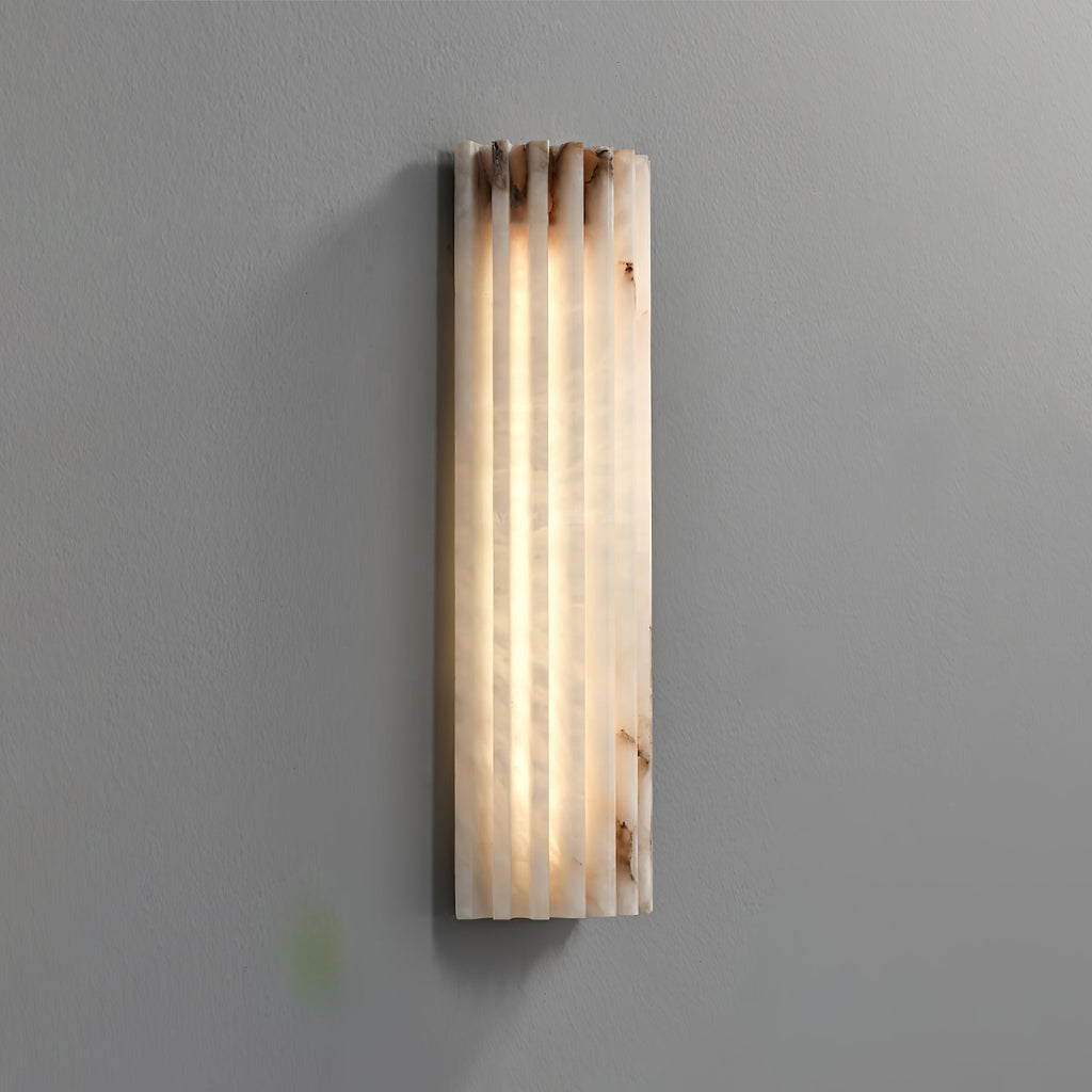 Aurelia Alabaster Wall Light With Integrated LED Indoor Use Only