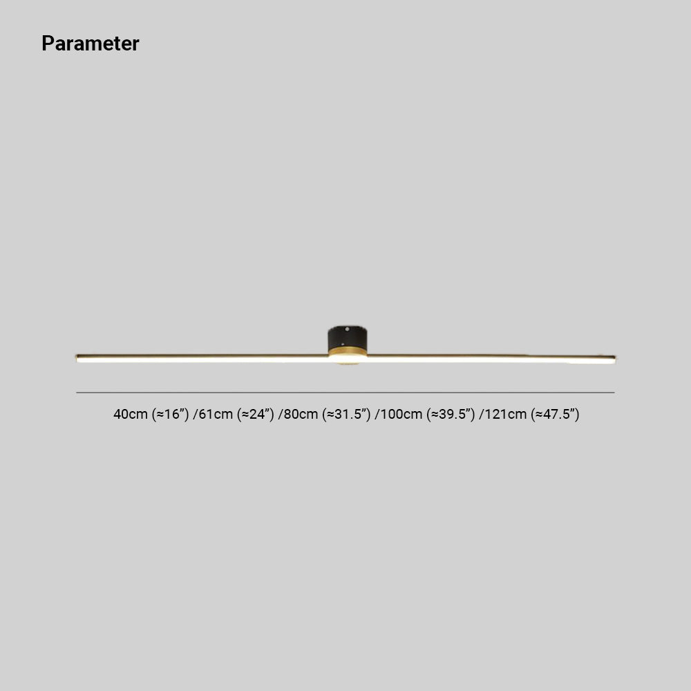 LumaLine Modern Linear Flush Mount Ceiling Light With Integrated LED