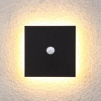 Aeris Outdoor Wall Light Minimalist Round or Square LED in Black and White