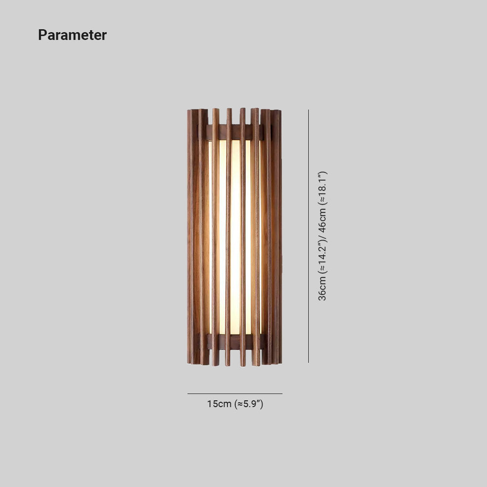 Astra Walnut Wall Light With Warm Ambient Glow For Indoor Spaces