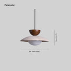 Nymera Travertine Pendant Light With Wood Accents For Dining Rooms And Entryways