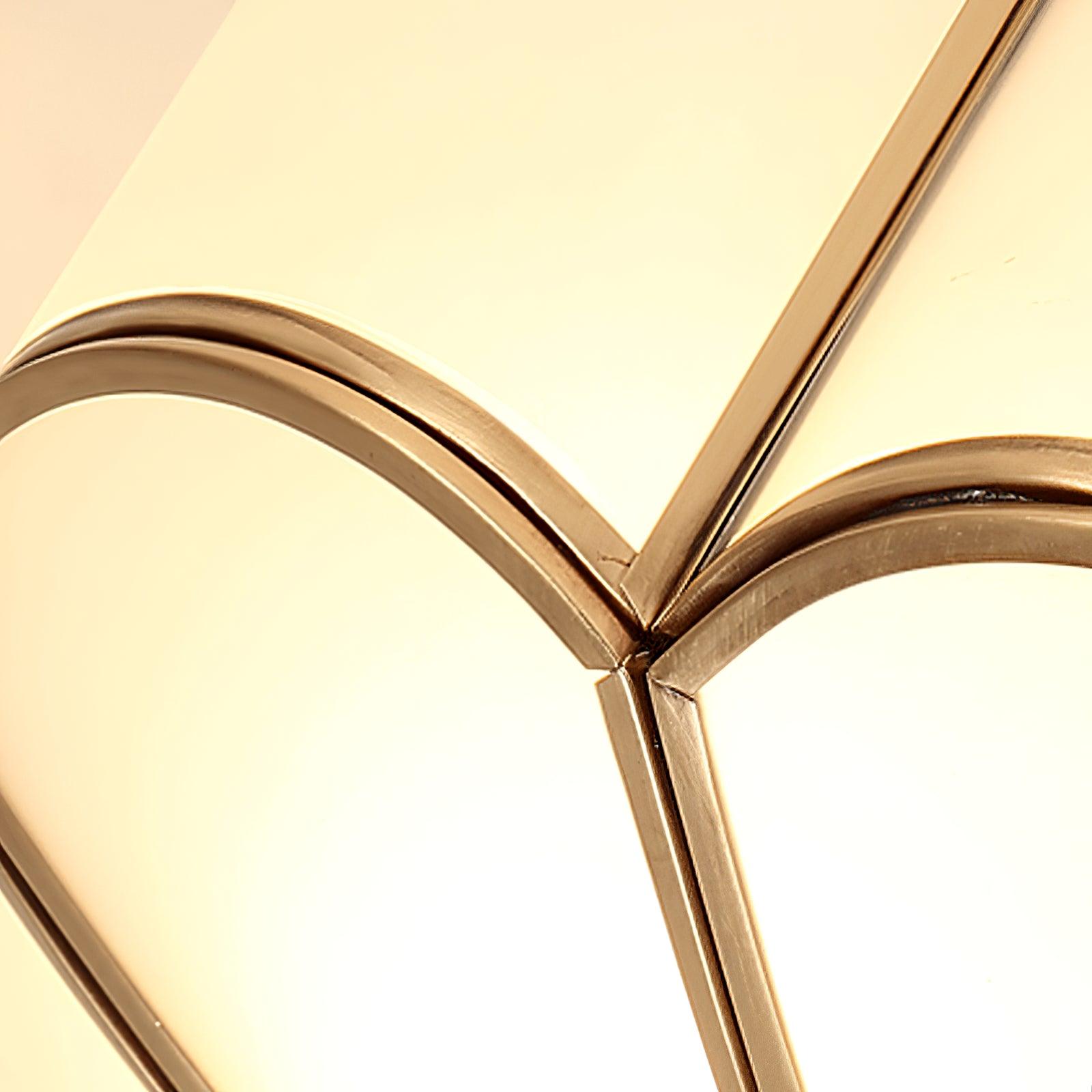 Aurelia Bloom Ceiling Light With Frosted Glass And Brass Finish