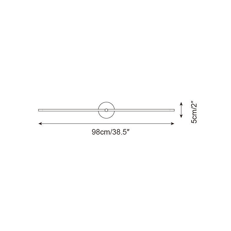 LineaGlow Wall Lamp Minimalist Linear Rod Accent Light With LED