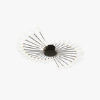 AstraSpire Spiral Flush Mount Ceiling Light In Black And Gold