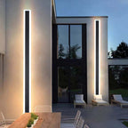 Arctica Linear Outdoor Wall Light With Clear Acrylic Pane