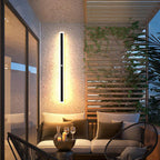 Arctica Linear Outdoor Wall Light With Clear Acrylic Pane