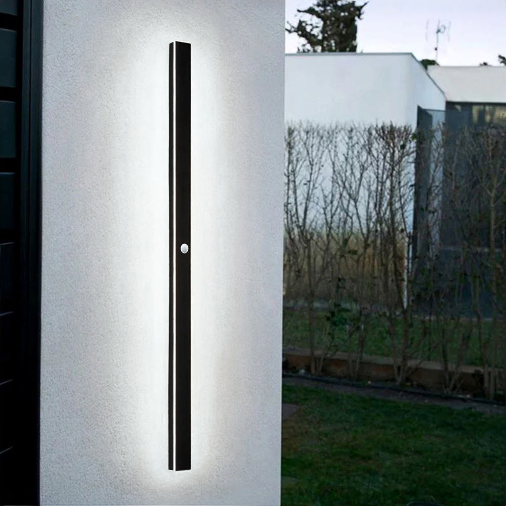 NovaLine Linear LED Outdoor Wall Light In Black With Timeless Design