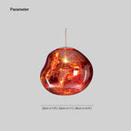 LavaFlow Pendant Lights in Four Colours with Warm Glass Glow