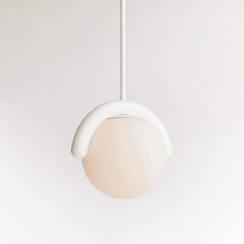 Aurea Linea Chandelier in Red and Silver Finish for Living Room