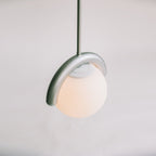 Aurea Linea Chandelier in Red and Silver Finish for Living Room